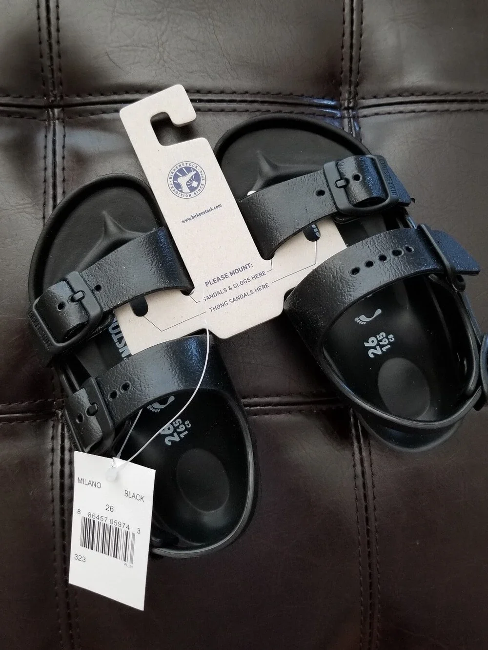 ❗BIRKENSTOCK Kids Milao EVA Sandals Black Size 8C❗